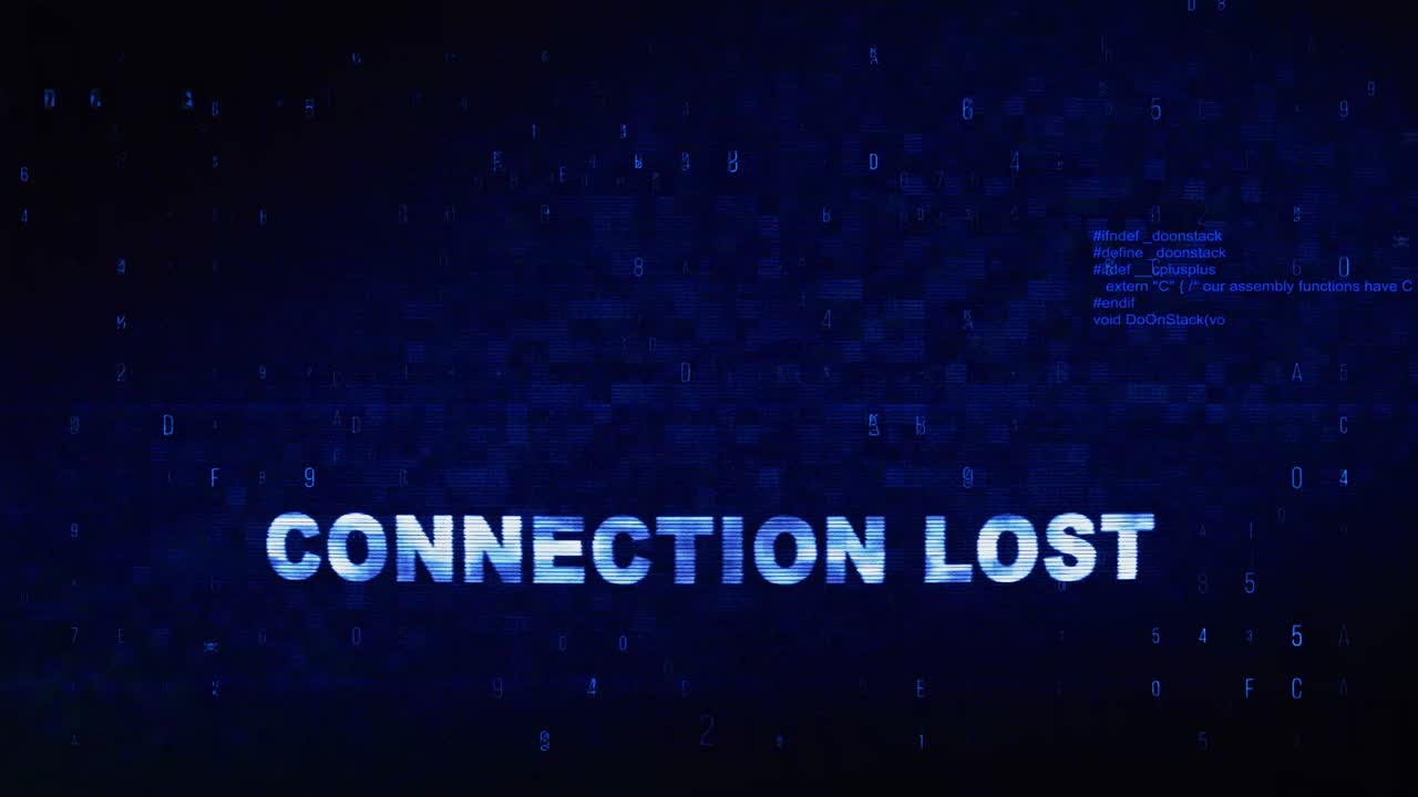 Connection Lost Error Screen