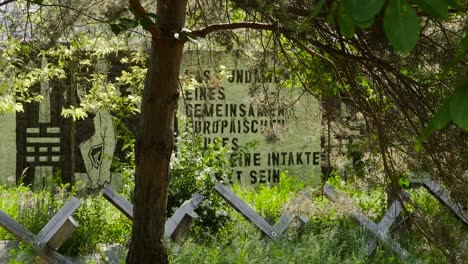 Mirando-el-muro-de-Berlín-a-través-del-bosque