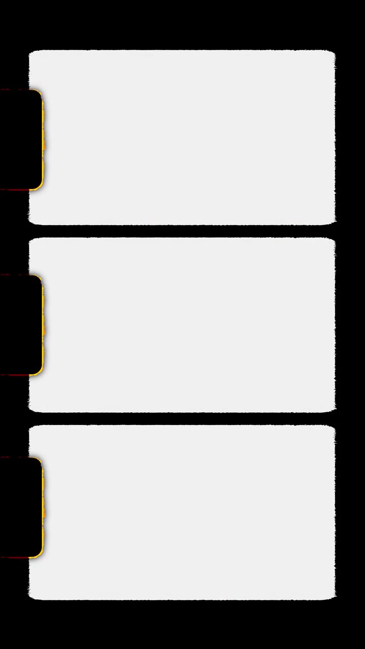 Three Blank Rectangular Information Boxes with Dynamic Light Effects