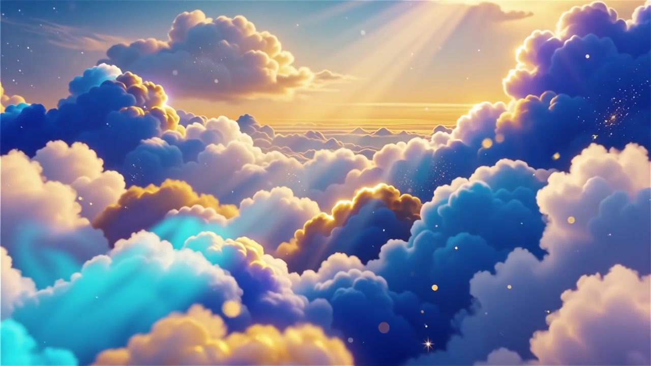 Sfondo di Adorazione Cristiana con Luce Celeste
