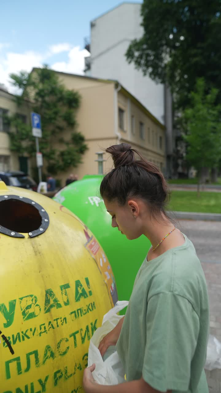 reciclaje en la calle