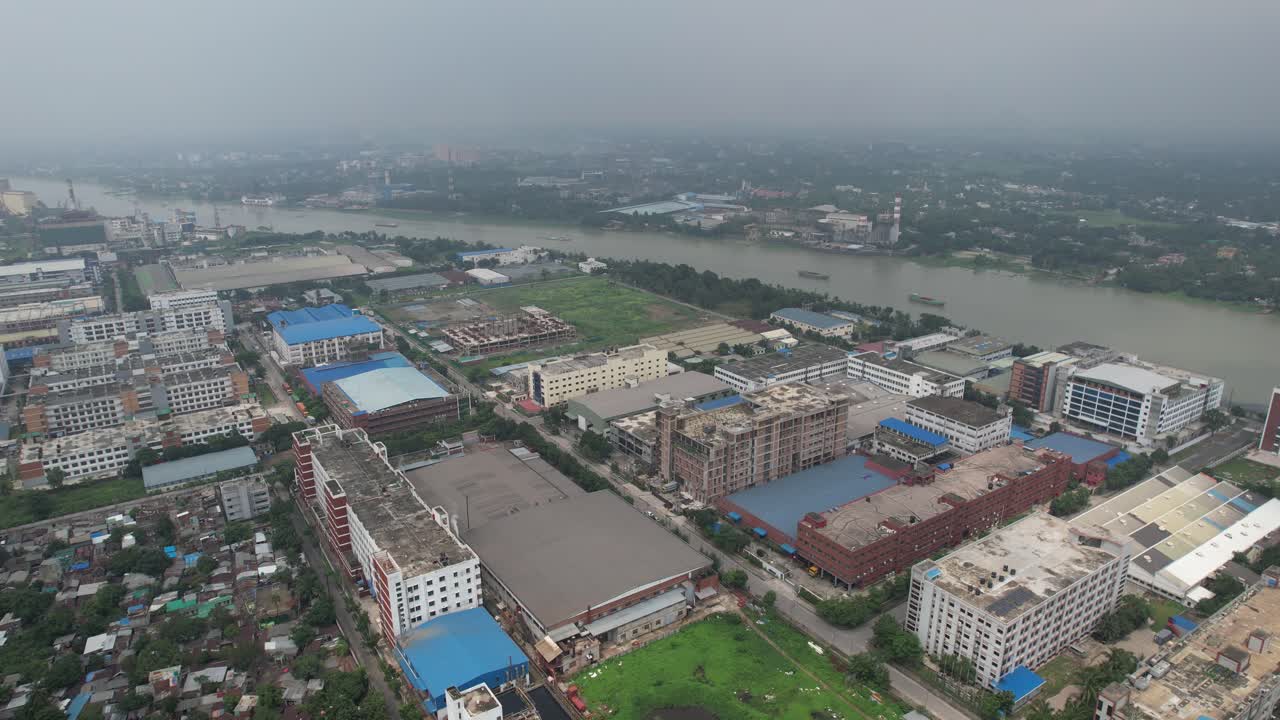 Video Showing the Export Processing Zone in a Riverside location in Bangladesh
