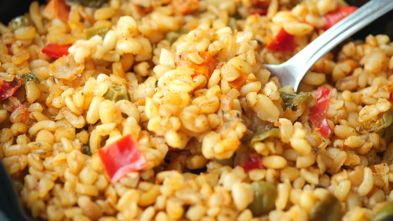 bulgur con verduras mezcladas