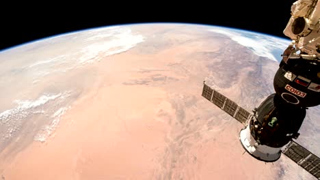 el lapso de tiempo de áfrica desde el espacio