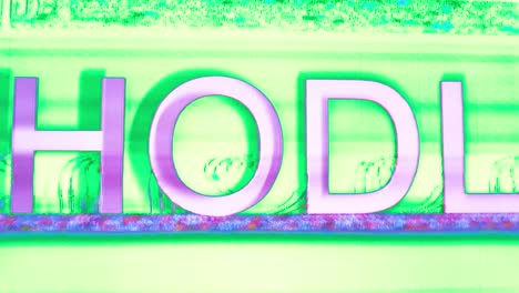 el patrón de animación de textura de glitch estático hodl. animación