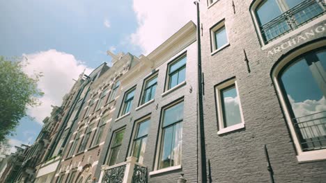 classic european city architecture under a blue sky