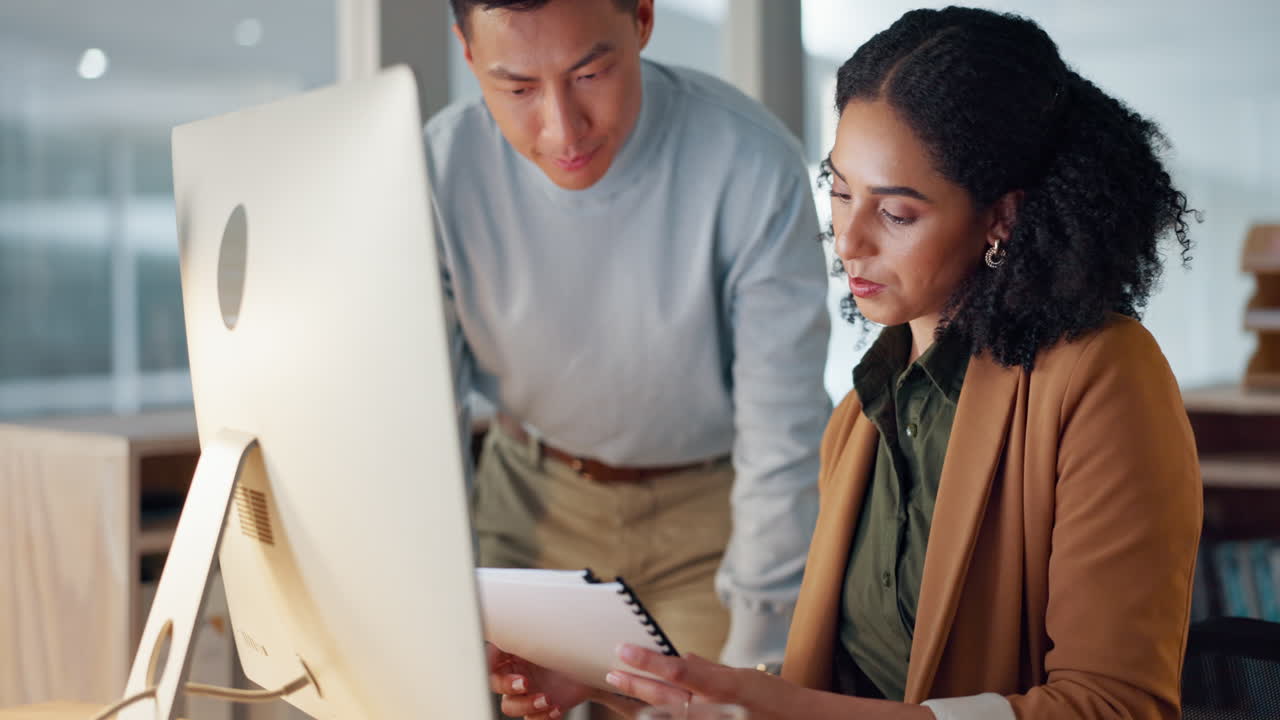 Business people, documents