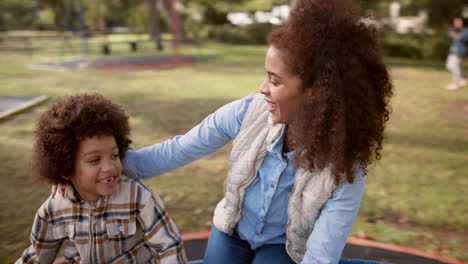 mother and child in the park