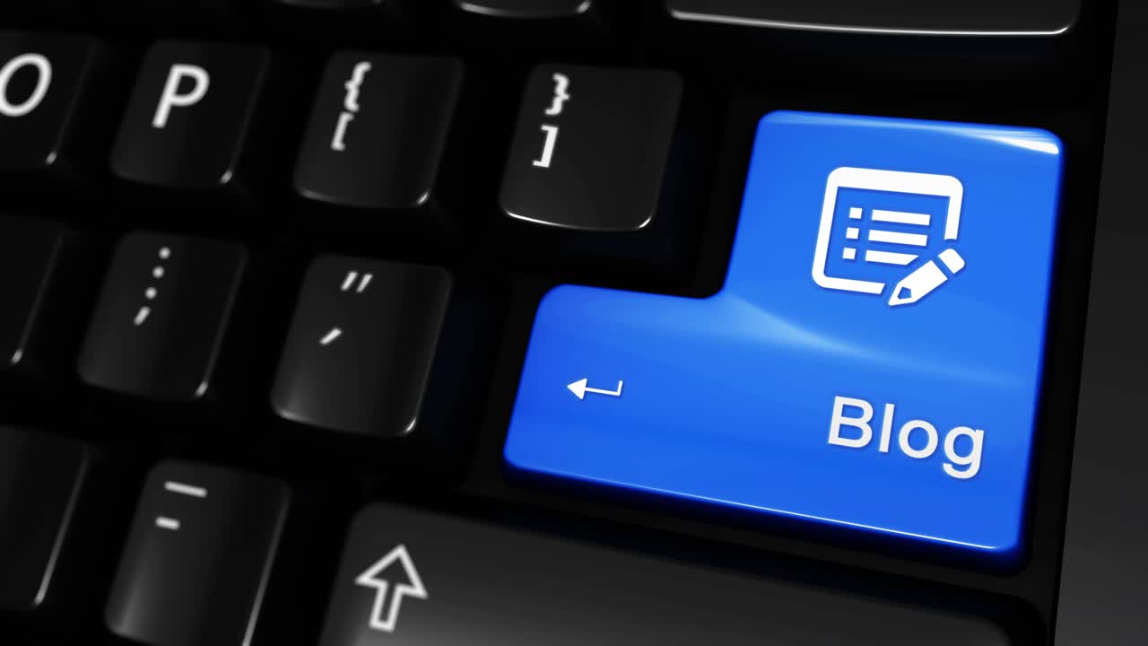 Blog Button on Computer Keyboard