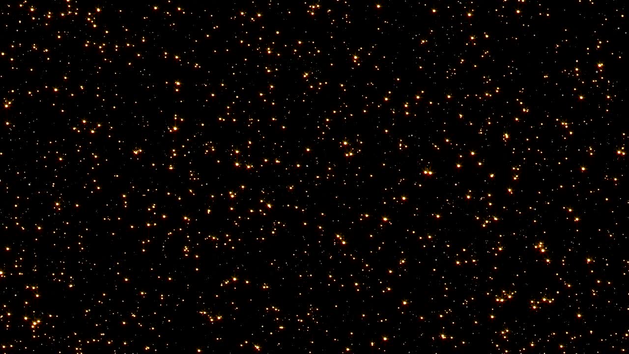 las partículas de brillo de 4k. superposición en bucle