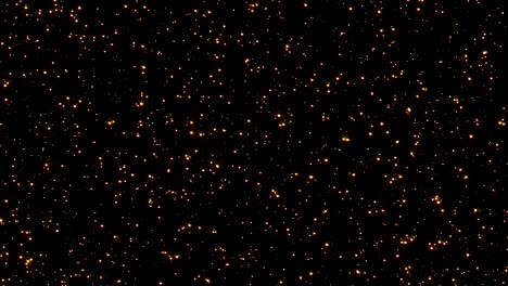 las partículas de brillo de 4k. superposición en bucle