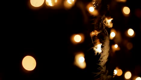 luces de navidad al aire libre bokeh