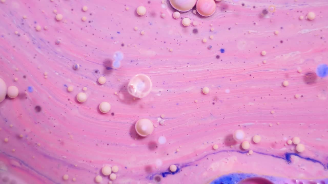 Abstract Fluid Art with Pink and Purple Tones
