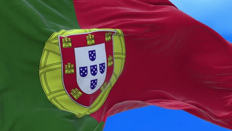seamless loop of portugal flag.