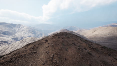 a panoramic view of a mountain range in a desert landscape