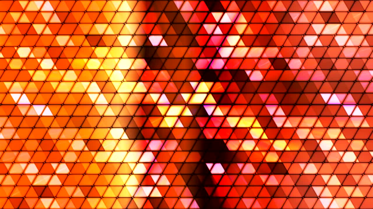 transmisión de triángulos cúbicos de alta tecnología, multicolor, abstracto