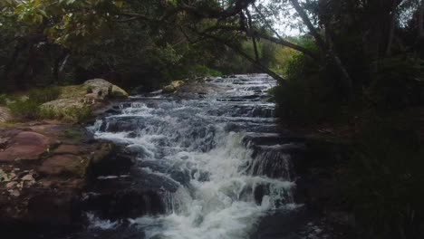 natural small waterfalls of arrollo virgin in paraguay