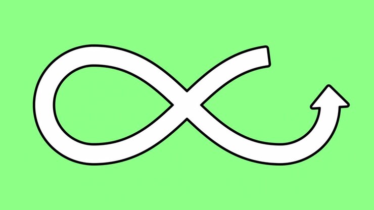 Mystical sign of infinity. Eternity.