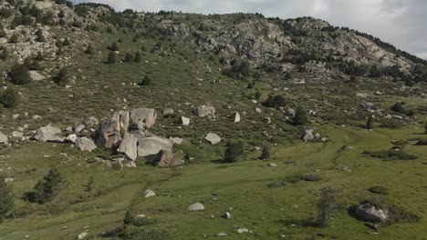 aerial view of a mountain in la cerdanya, catalunya