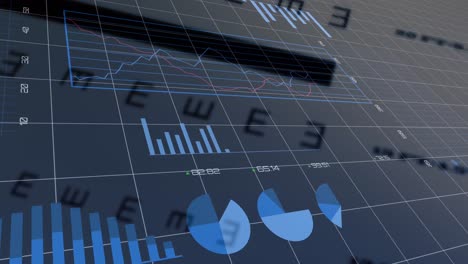 Animation-of-data-processing-over-grid-and-symbols