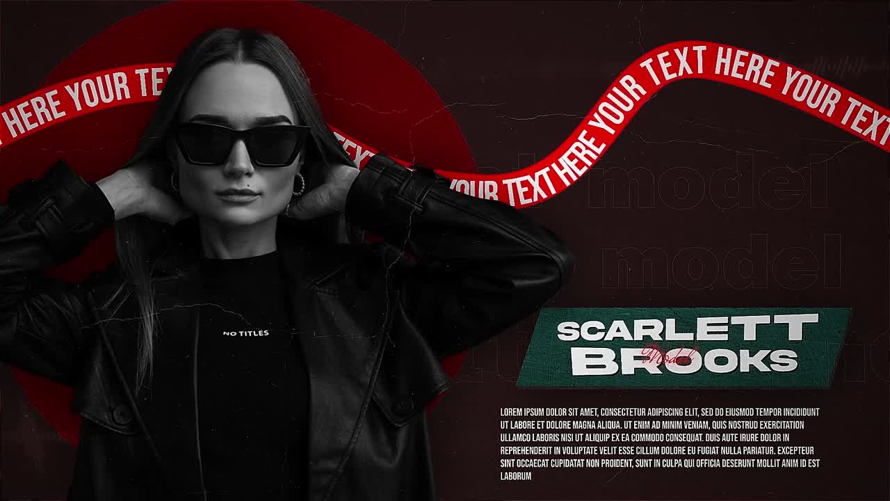 Šablona v drsném grunge stylu s texturovanými vizualizacemi