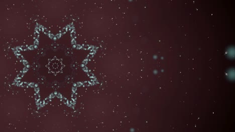 animación 3d de bucle sin costuras de una flor abstracta de partículas que florecen sobre un fondo negro.