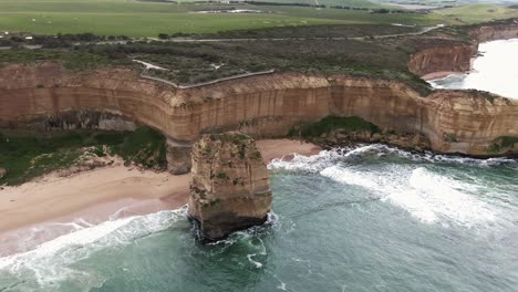 stunning aerial footage of 12 apostles along australian coast, the great ocean road holiday