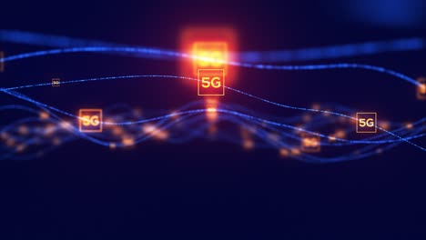 4k abstract technology background (loopable)