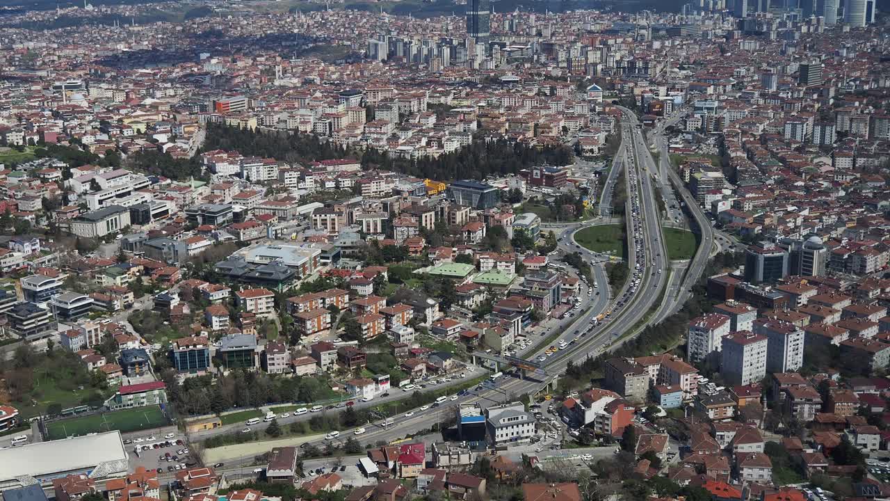 vista aérea de una ciudad turca