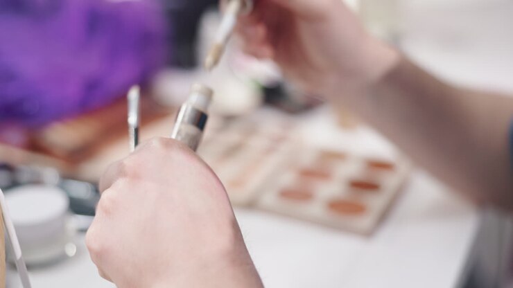 Påføring af makeup