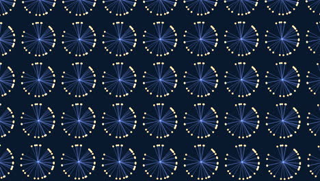 Symmetrical-pattern-of-blue-dots-on-dark-background