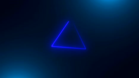 many neon triangles in space, abstract computer generated backdrop, 3d render