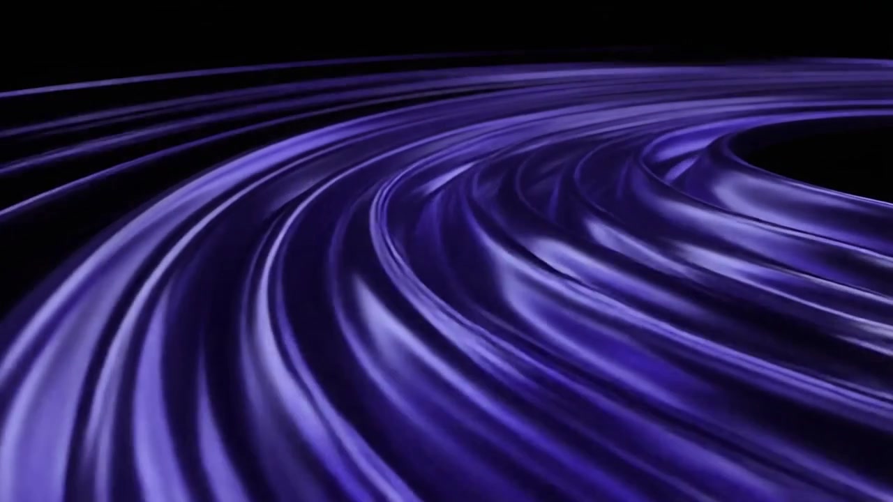 Abstract Purple Silk Fabric Flowing in Dark Background
