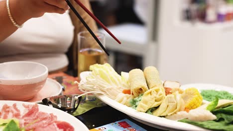 dining experience with hotpot and chopsticks