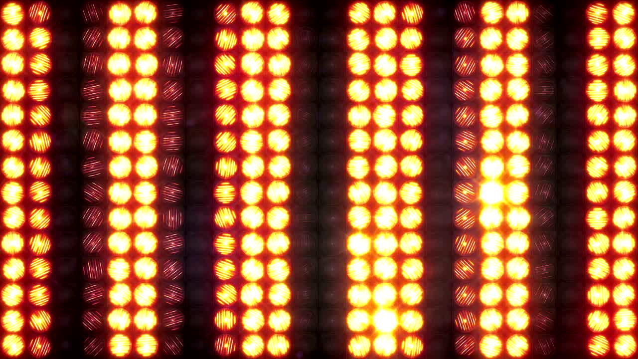 Wall of light with running horizontal stripes, loop