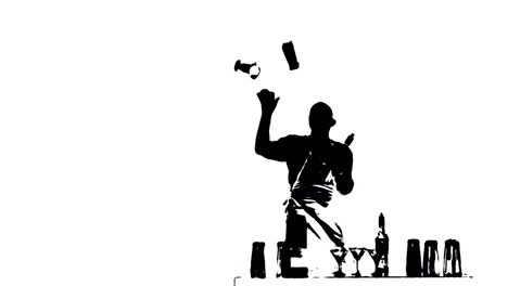 Bartender-juggling-the-objects-on-white