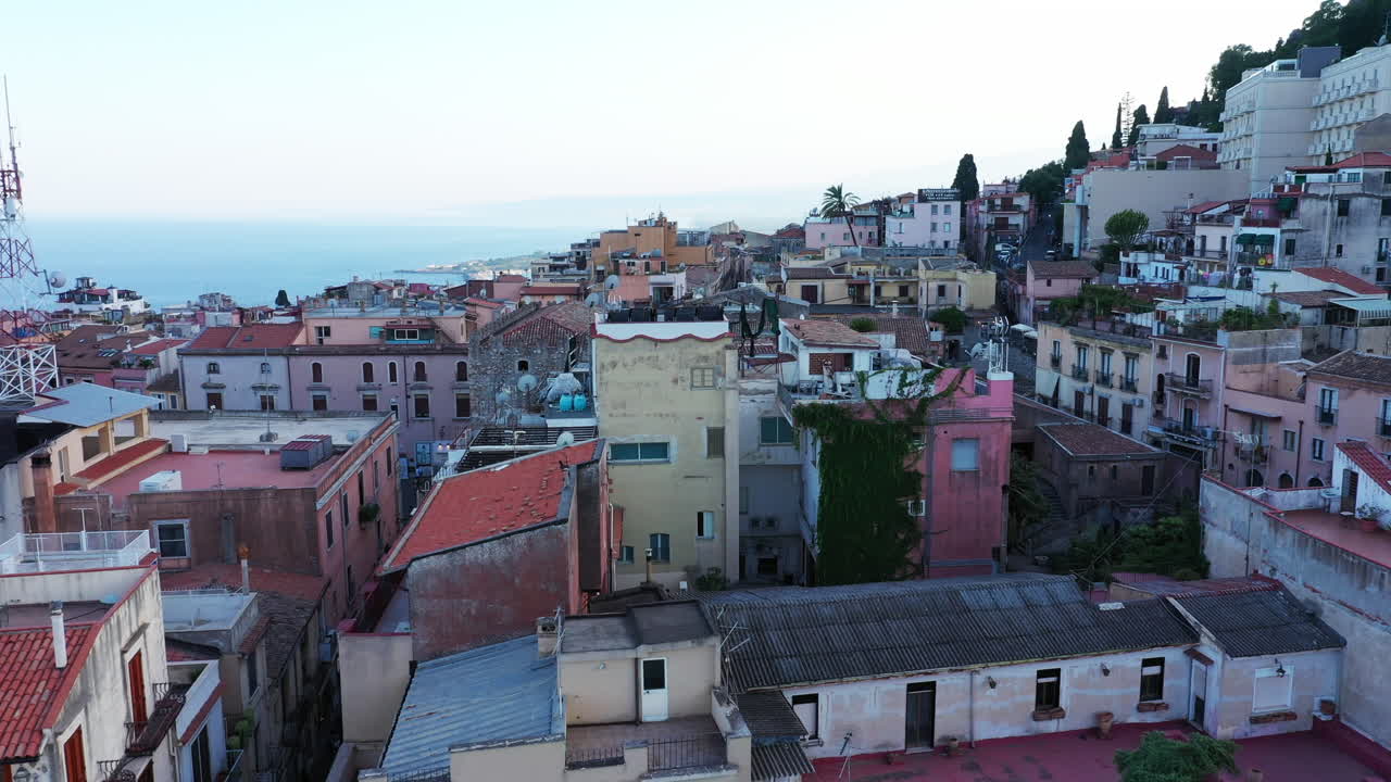 Aerial View of a Picturesque Coastal Town in Italy
