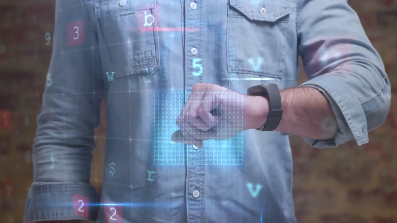 crimen cibernético y seguridad en línea animación 4k