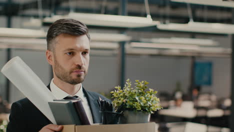 fired employee leaving office