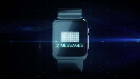 smartwatch concept with icons