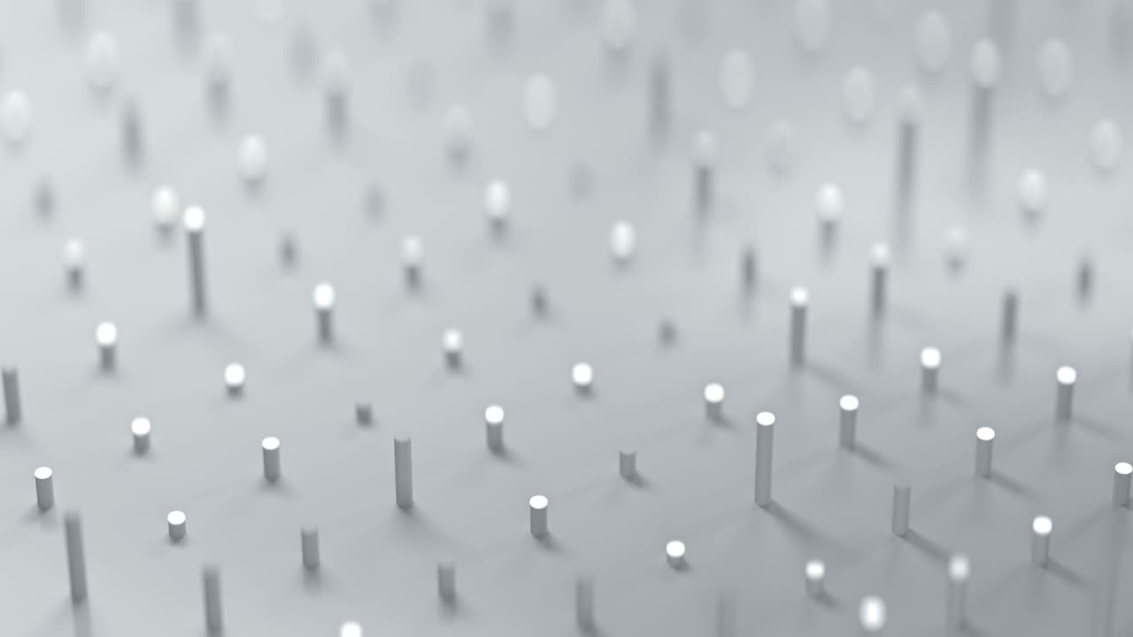 색 실린더 모양의 원활한 루프 3d 렌더링 애니메이션