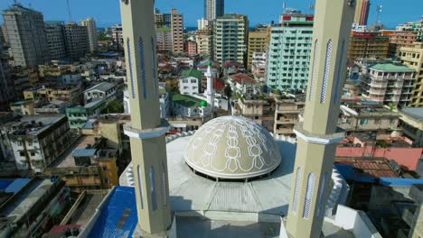 aerial view of al jumaa mosque in dar es salaam