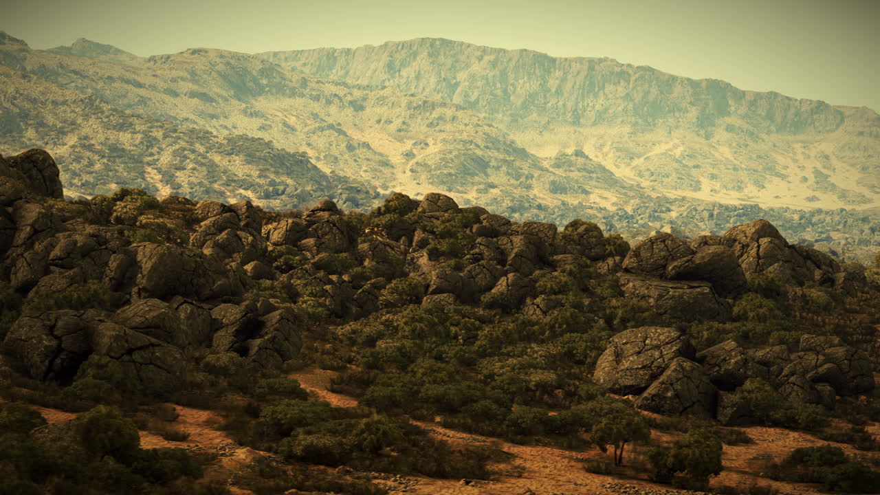 paisaje de montaña rocosa