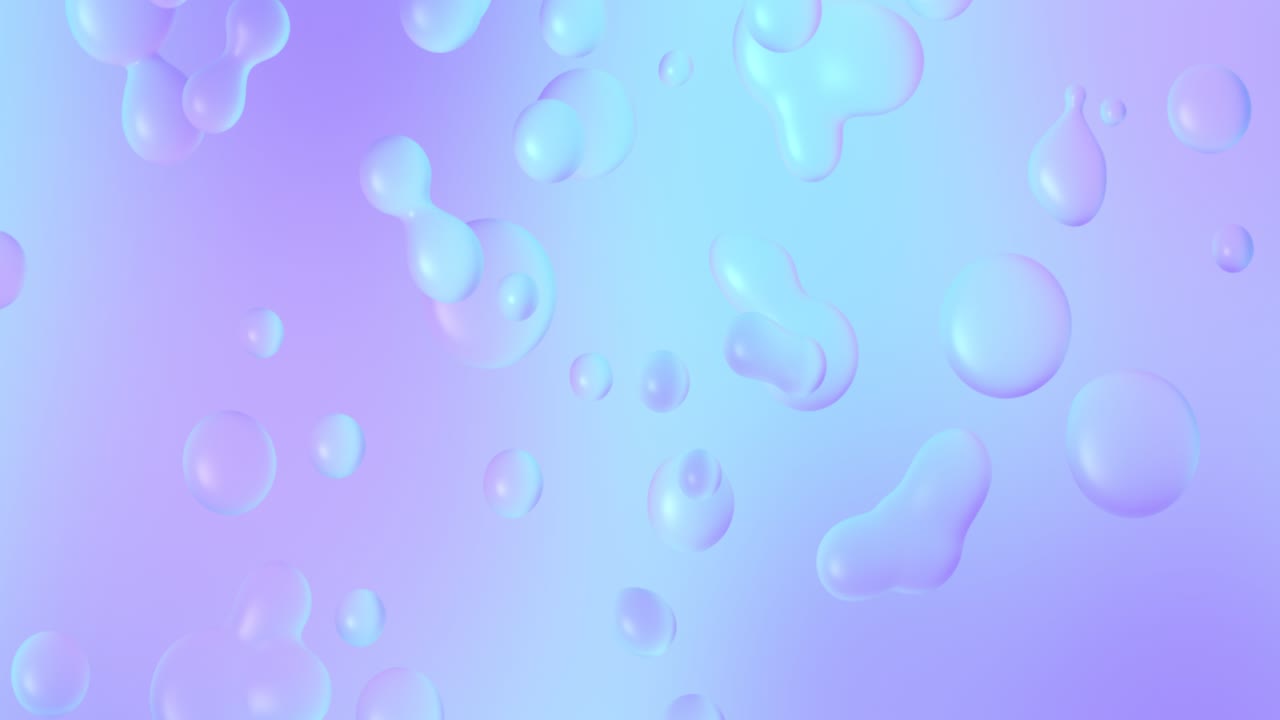 Abstract background with morphing circles and shapes. colorful gradient water drops