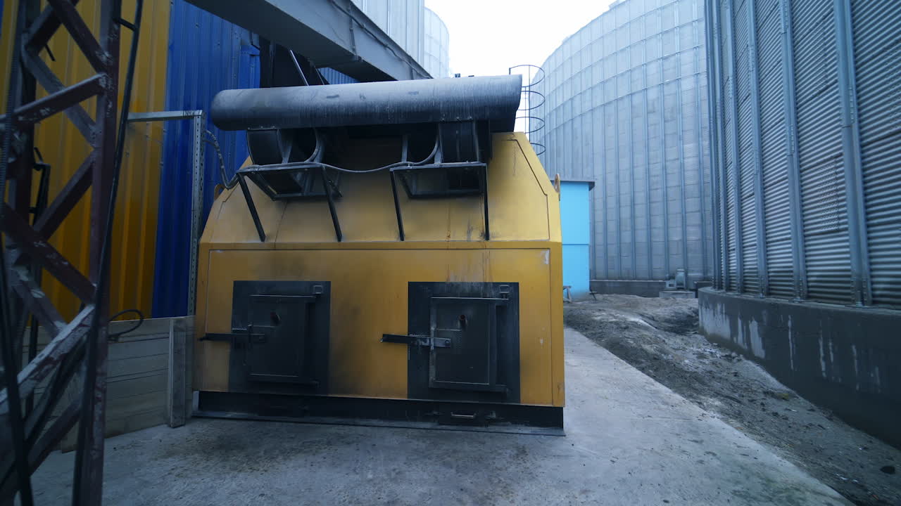 Industrial pellet stoves in work. Industrial pellet stoves in work, alternative biofuel for heating stoves and boilers