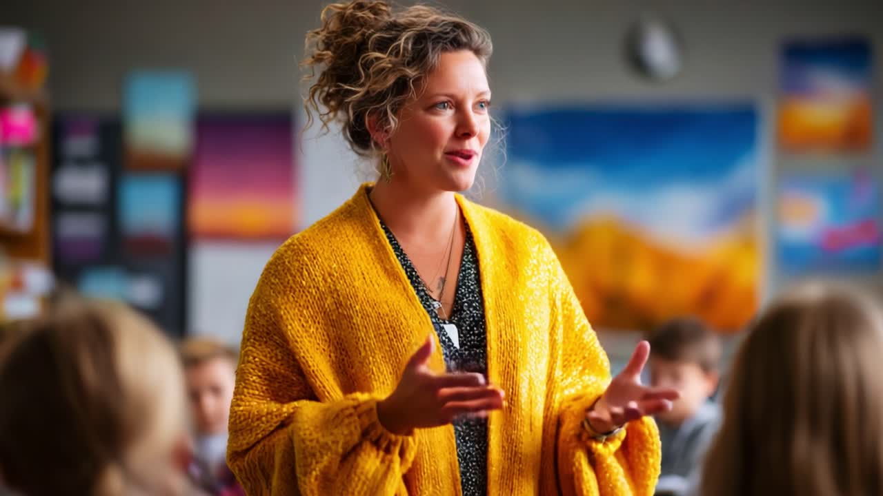 Engaging Classroom Discussion: A Passionate Educator Inspires Students with Dynamic Teaching and Meaningful Interaction in a Warm, Inviting Environment
