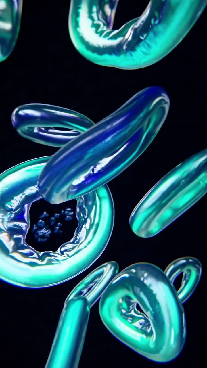 Forme Fluide Iridescenti Astratte