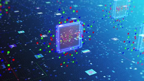 concepto de acuñación de arte criptográfico nft