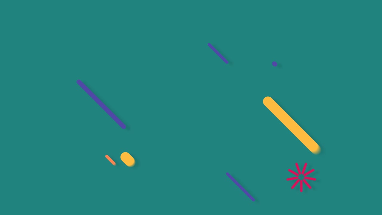 4k. bucle sin fisuras de patrón 2d abstracto animación dinámica fondo gráfico de líneas coloridas que fluyen a través y brillantes explotan en el fondo de la pantalla verde.