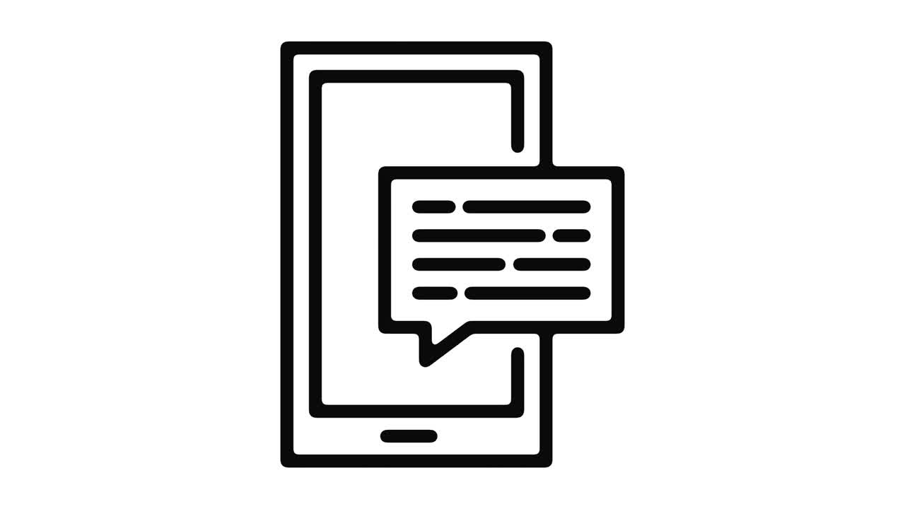 Mobile App Line Motion Graphic